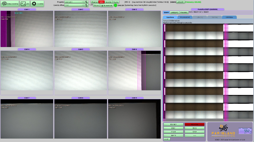 Medusa software canvas inspection example
